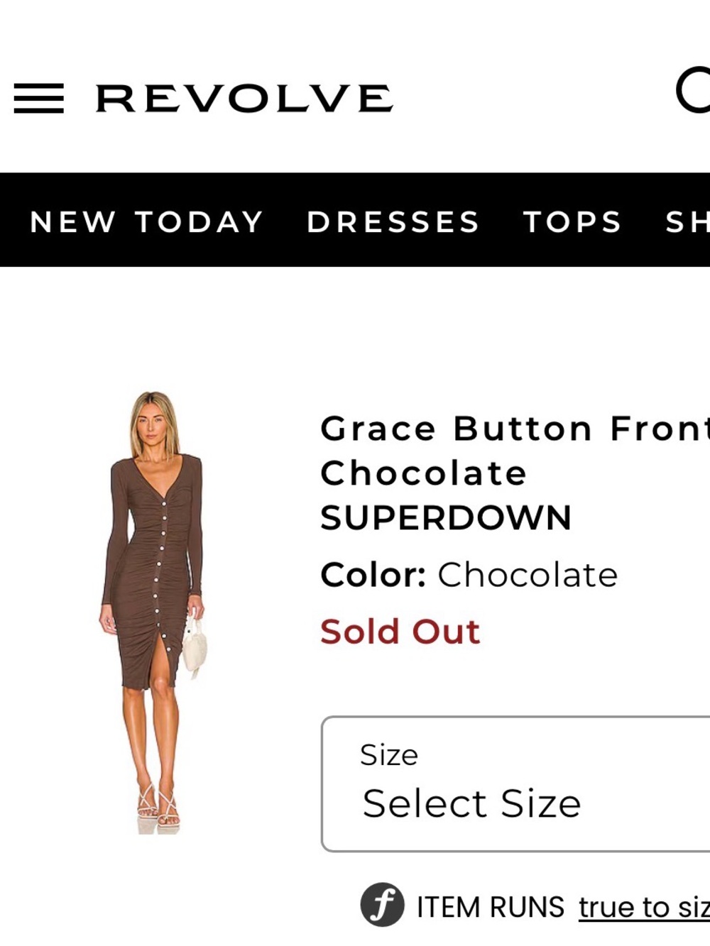 Revolve Superdown Grace Ruched Dress - Picture 4 of 9